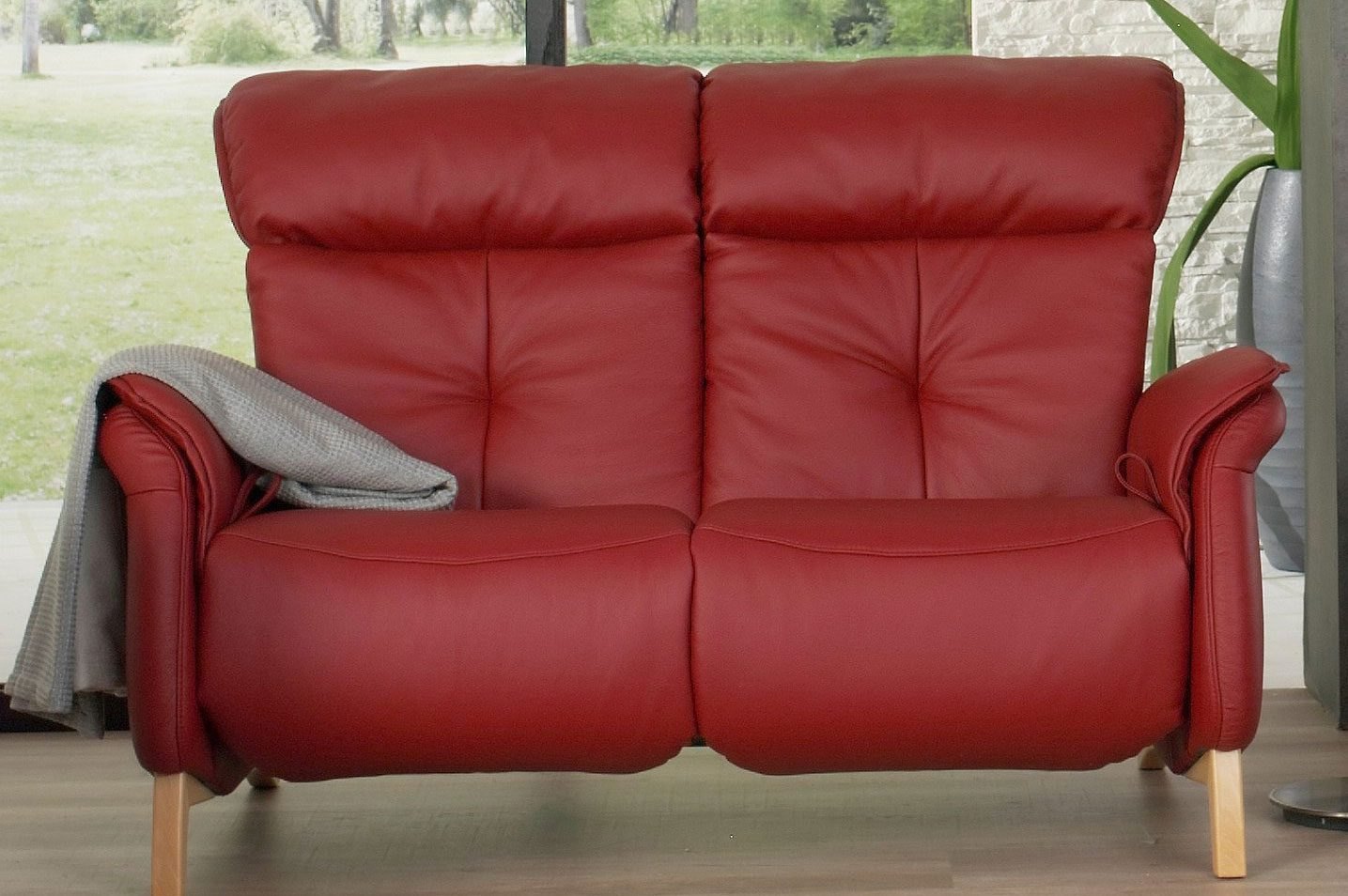 Swan 2 Seater Manual Recliner Sofa 4748 80AN By Himolla Belgica