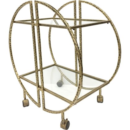 Saturn Hammered Drinks Trolley by Libra Saturn Hammered Drinks Trolley by Libra