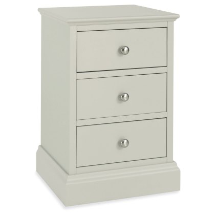Ashby Soft Grey 3 Drawer Nightstand Ashby Soft Grey 3 Drawer Nightstand