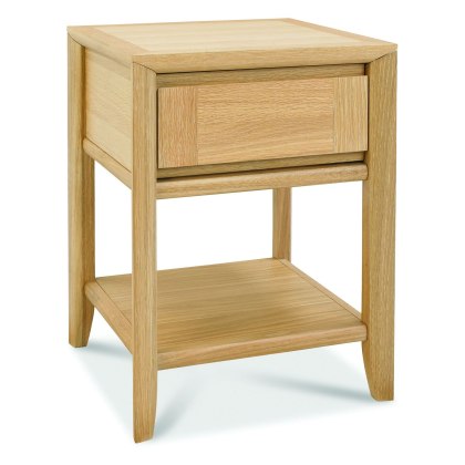 Bergen Oak Lamp Table with Drawer by Bentley Designs Bergen Oak Lamp Table with Drawer by Bentley Designs