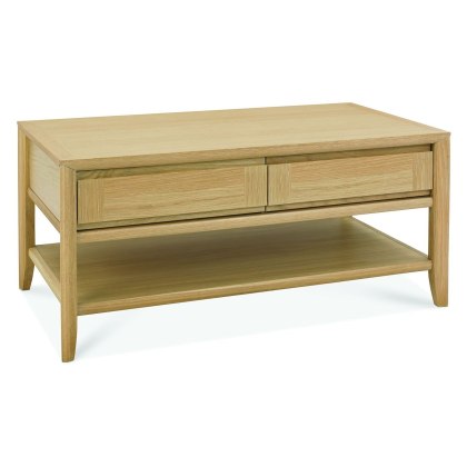 Bergen Oak Coffee Table with Drawer by Bentley Designs Bergen Oak Coffee Table with Drawer by Bentley Designs