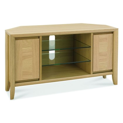 Bergen Oak Corner Entertainment Unit by Bentley Designs Bergen Oak Corner Entertainment Unit by Bentley Designs