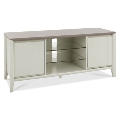 Bergen Grey Washed Oak & Soft Grey Entertainment Unit by Bentley Designs Bergen Grey Washed Oak & Soft Grey Entertainment Unit by Bentley Designs