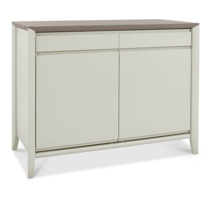 Bergen Grey Washed Oak & Soft Grey Narrow Sideboard by Bentley Designs Bergen Grey Washed Oak & Soft Grey Narrow Sideboard by Bentley Designs