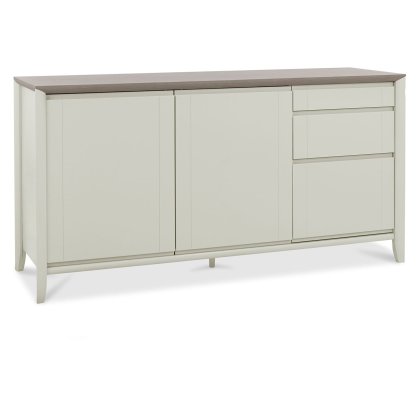 Bergen Grey Washed Oak & Soft Grey Wide Sideboard by Bentley Designs Bergen Grey Washed Oak & Soft Grey Wide Sideboard by Bentley Designs