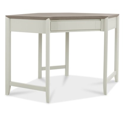 Bergen Grey Washed Oak & Soft Grey Corner Desk by Bentley Designs Bergen Grey Washed Oak & Soft Grey Corner Desk by Bentley Designs