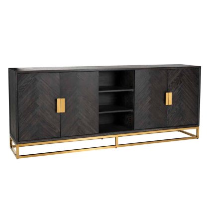 Blackbone 225cm Sideboard (Gold Collection) by Richmond Interiors Blackbone 225cm Sideboard (Gold Collection) by Richmond Interiors