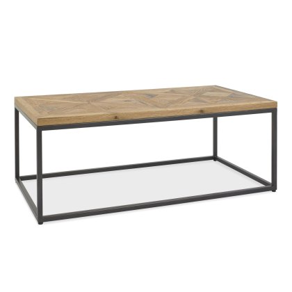 Indus Rustic Oak Coffee Table by Bentley Designs Indus Rustic Oak Coffee Table by Bentley Designs