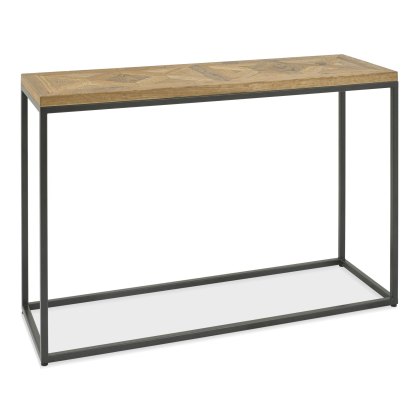 Indus Rustic Oak Console Table by Bentley Designs Indus Rustic Oak Console Table by Bentley Designs