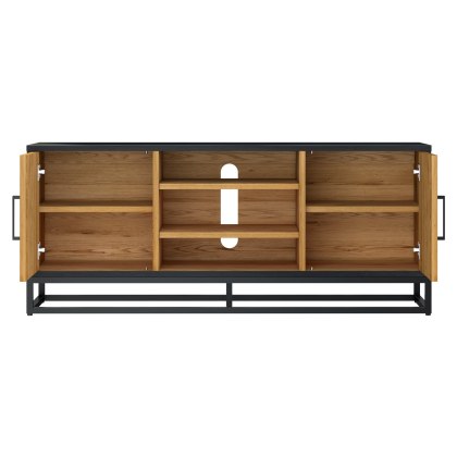 Indus Rustic Oak Entertainment Unit by Bentley Designs Indus Rustic Oak Entertainment Unit by Bentley Designs