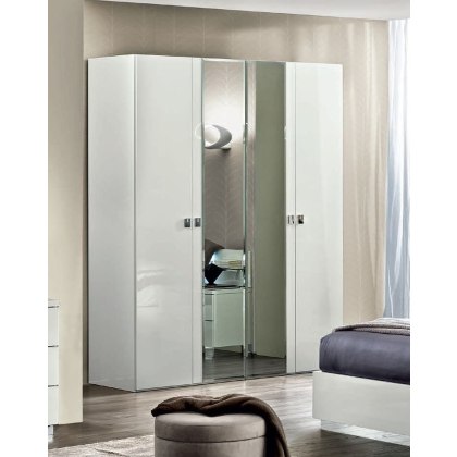 Onda White 4 Door Wardrobe Onda White 4 Door Wardrobe