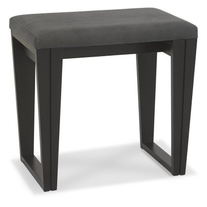 Tivoli Weathered Oak Stool (Dark Grey Fabric) by Bentley Designs Tivoli Weathered Oak Stool (Dark Grey Fabric) by Bentley Designs