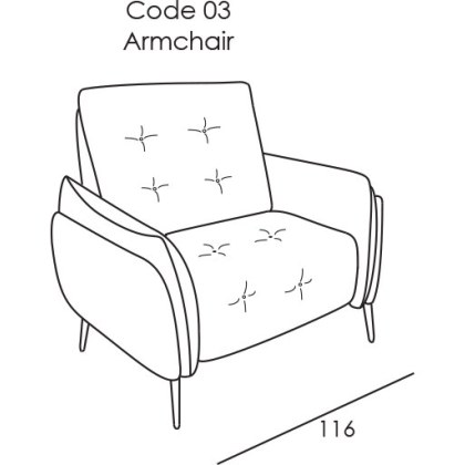 Bolzano Armchair by Italia Living Bolzano Armchair by Italia Living