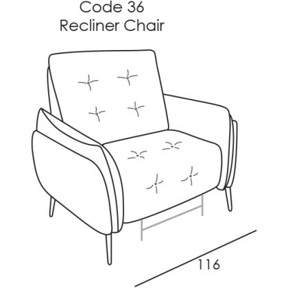 Bolzano Armchair (Electric Recliner) by Italia Living Bolzano Armchair (Electric Recliner) by Italia Living