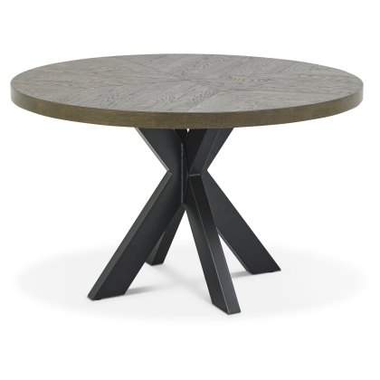 Ellipse Fumed Oak 125cm Round Dining Table by Bentley Designs Ellipse Fumed Oak 125cm Round Dining Table by Bentley Designs