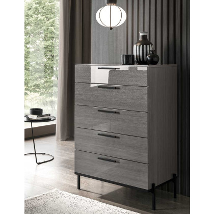 Novecento 5 Drawer Tall Dresser by ALF Italia Novecento 5 Drawer Tall Dresser by ALF Italia