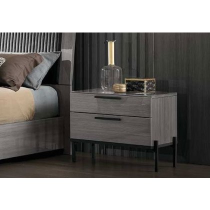 Novecento 2 Drawer Nightstand by ALF Italia Novecento 2 Drawer Nightstand by ALF Italia
