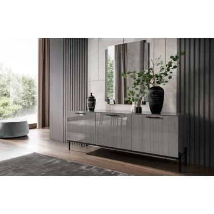 Novecento 3 Door Small Sideboard by ALF Italia Novecento 3 Door Small Sideboard by ALF Italia
