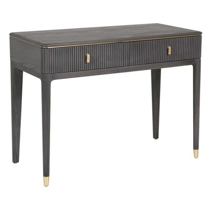 Leotta 2 Drawer Dressing Table (Ebony) by Vida Living Leotta 2 Drawer Dressing Table (Ebony) by Vida Living