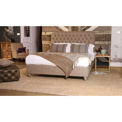 Berneray Kingsize (5ft) Bed by Tetrad Harris Tweed Berneray Kingsize (5ft) Bed by Tetrad Harris Tweed