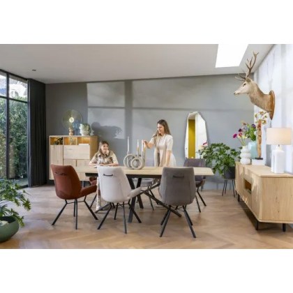 Home 250 x 110cm Rounded Dining Table by Habufa