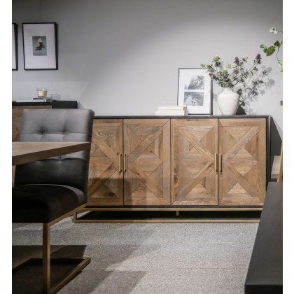 Athens Fumed Oak Wide Sideboard by Bentley Designs Athens Fumed Oak Wide Sideboard by Bentley Designs