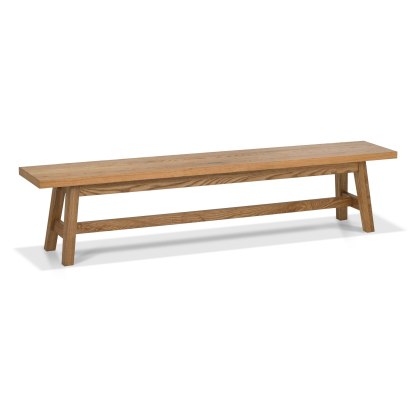 Regent Rustic Oak Large Bench by Bentley Designs Regent Rustic Oak Large Bench by Bentley Designs
