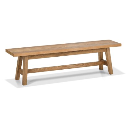Regent Rustic Oak Small Bench by Bentley Designs Regent Rustic Oak Small Bench by Bentley Designs