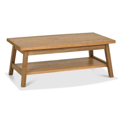 Regent Rustic Oak Coffee Table by Bentley Designs Regent Rustic Oak Coffee Table by Bentley Designs