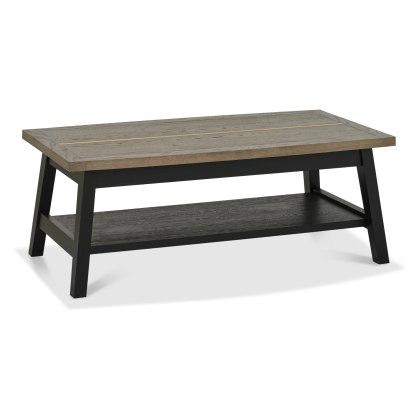 Regent Weathered Oak & Peppercorn Coffee Table by Bentley Designs Regent Weathered Oak & Peppercorn Coffee Table by Bentley Designs