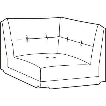 Gravina Corner Section 106 x 106cm by Italia Living Gravina Corner Section 106 x 106cm by Italia Living