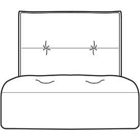 Gravina Small Armless Chair Section (61cm) by Italia Living Gravina Small Armless Chair Section (61cm) by Italia Living