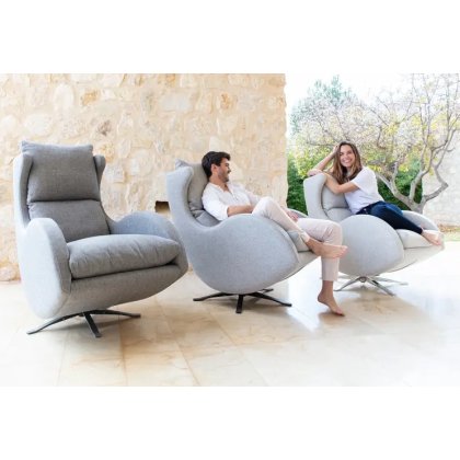 Lenny XXL Swivel & Rocking Chair by Fama Lenny XXL Swivel & Rocking Chair by Fama