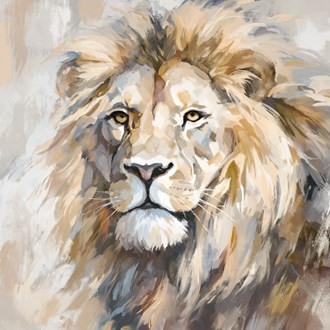 Canvas Oil Lion 80x80cm Canvas Oil Lion 80x80cm