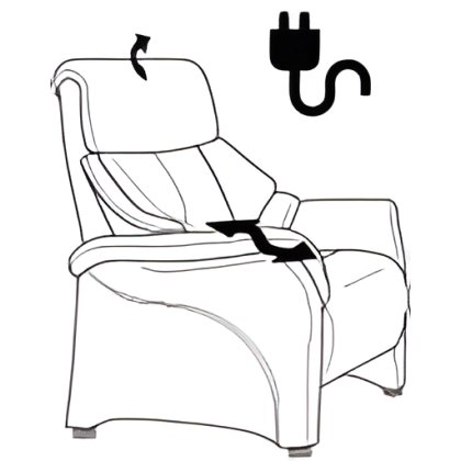 Chester Wide Electric Recliner Armchair (4247-28) by Himolla Chester Wide Electric Recliner Armchair (4247-28) by Himolla