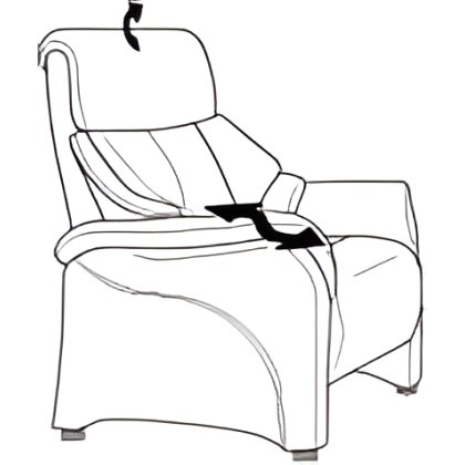 Chester Electric Recliner Standard Armchair (4247-27) by Himolla Chester Electric Recliner Standard Armchair (4247-27) by Himolla