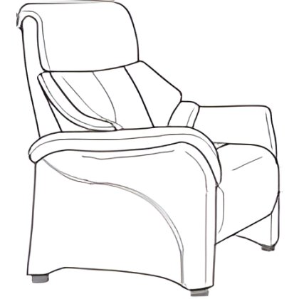 Chester Fixed Armchair Wide (4247-08) by Himolla Chester Fixed Armchair Wide (4247-08) by Himolla