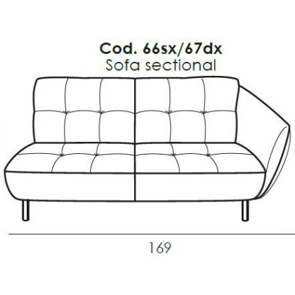 Seville Sofa 1 Arm (RHF) by Italia Living Seville Sofa 1 Arm (RHF) by Italia Living