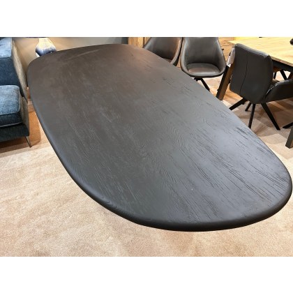 Arawood 240 x 120cm Teardrop Dining Table - Black (Clearance Item)