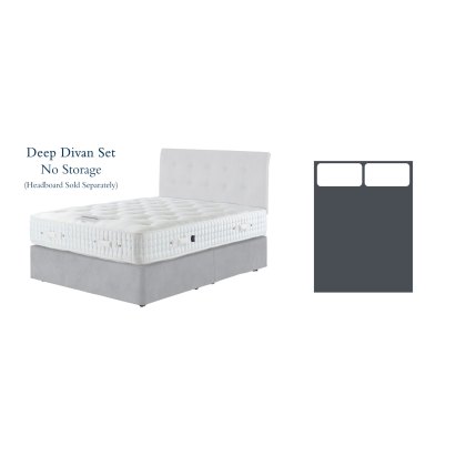 Sapphire Mattress & True Edge Deep Divan Set by Harrison Spinks