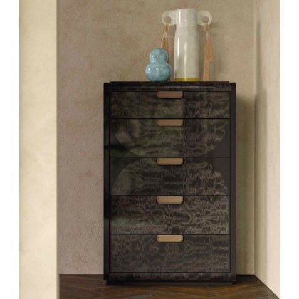 New York Tall Chest of 5 Drawers by ALF Italia New York Tall Chest of 5 Drawers by ALF Italia