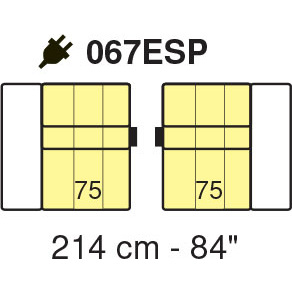 Tuniz 3 Seater 214cm Sofa (with Electric Recliners) by Marinelli Home Tuniz 3 Seater 214cm Sofa (with Electric Recliners) by Marinelli Home
