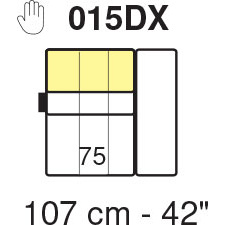 Tuniz RHF 1 Arm Chair Module 107cm (No Recliner) by Marinelli Home Tuniz RHF 1 Arm Chair Module 107cm (No Recliner) by Marinelli Home
