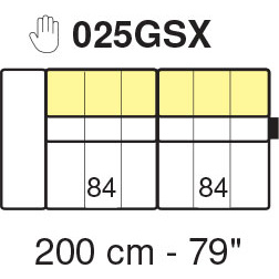 Tuniz LHF 1 Arm 3 Seater Module 200cm (No Recliner) by Marinelli Home Tuniz LHF 1 Arm 3 Seater Module 200cm (No Recliner) by Marinelli Home