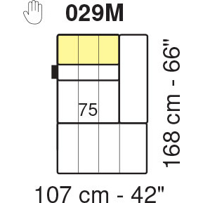 Tuniz RHF Chaise Longue Maxi 1 Arm Module by Marinelli Home Tuniz RHF Chaise Longue Maxi 1 Arm Module by Marinelli Home