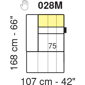 Tuniz LHF Chaise Longue Maxi Big 1 Arm Module by Marinelli Home Tuniz LHF Chaise Longue Maxi Big 1 Arm Module by Marinelli Home