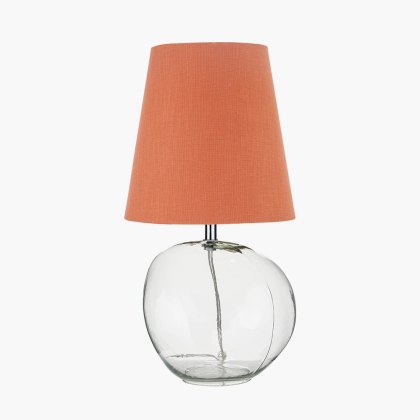 Hallie Clear Glass Terracotta Lamp Hallie Clear Glass Terracotta Lamp