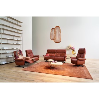 Loona 3 Seater Cumuly Manual Recliner Sofa (4484-82HN) by Himolla Loona 3 Seater Cumuly Manual Recliner Sofa (4484-82HN) by Himolla