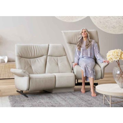 Loona Trapezoidal Electric Recliner Sofa with Lift & Rise in Right Seat (4484-78QR) by Himolla Loona Trapezoidal Electric Recliner Sofa with Lift & Rise in Right Seat (4484-78QR) by Himolla