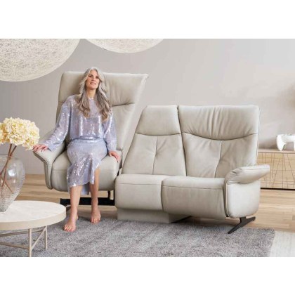 Loona Trapezoidal Electric Recliner Sofa with Lift & Rise in Left Seat (4484-77QR) by Himolla Loona Trapezoidal Electric Recliner Sofa with Lift & Rise in Left Seat (4484-77QR) by Himolla